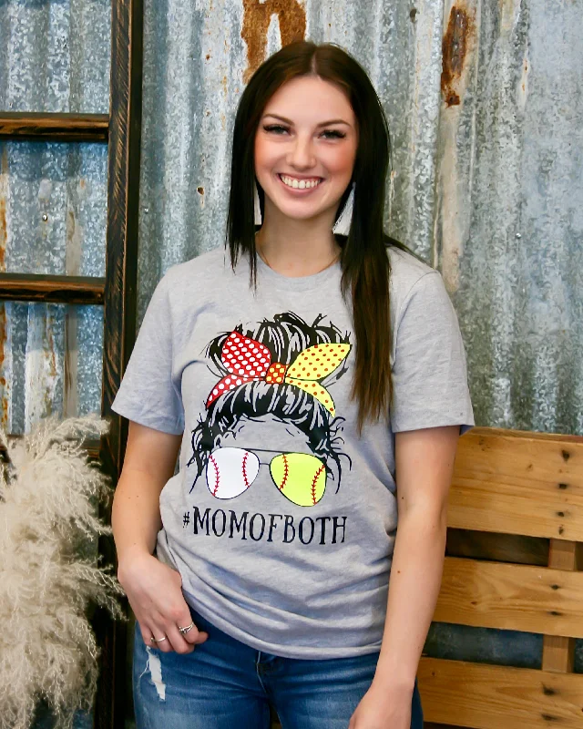 Fitted women's turtleneck T - shirt with a cut - out backMom of Both Tee