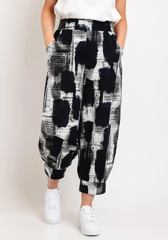 Wide leg silk blend pants for women in a luxurious and flowy styleMy Soul Text Print Linen Mix Cuff Trousers, Sand Wide leg silk blend pants for women in a luxurious and flowy styleMy Soul Text Print Linen Mix Cuff Trousers, Sand
