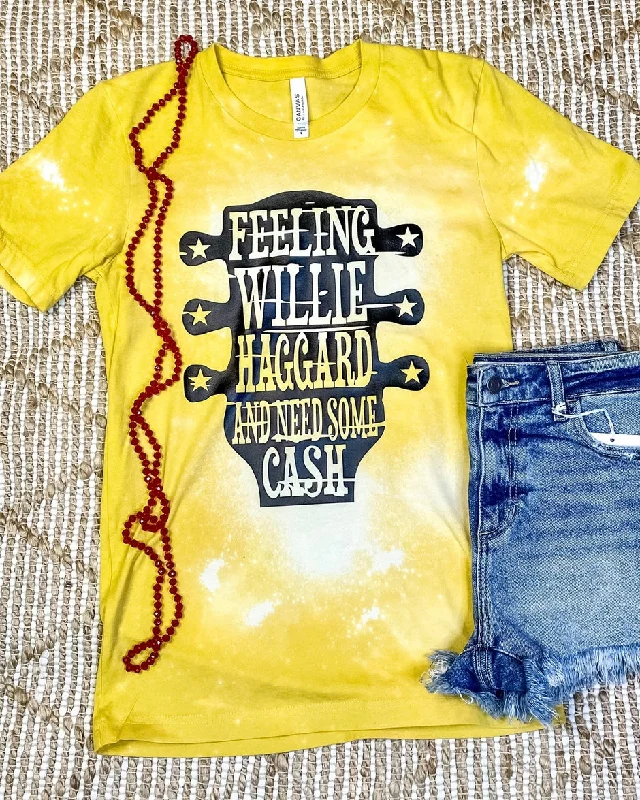 Cable knit women's T - shirt with a shawl collarNeed Some Cash Tee