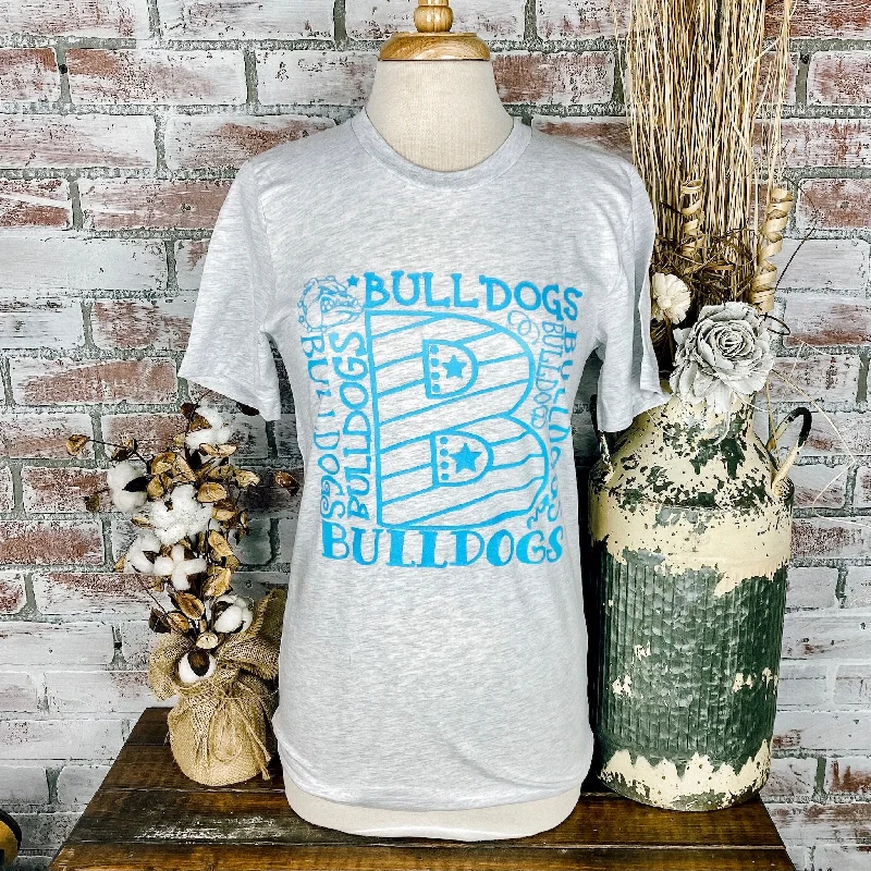 Plaid women's T - shirt for a preppy lookNever Enough Bulldogs Tee