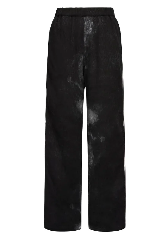 Bootcut dress pants for women in a formal and stylish lookNu Denmark Elina Thilde Straight Leg Trousers, Black
