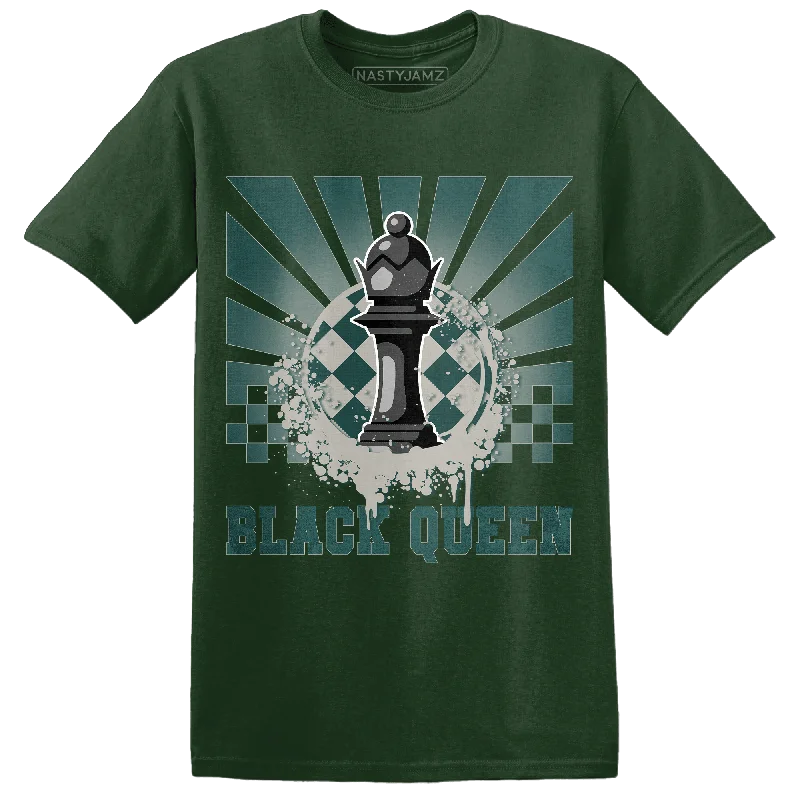 Fuzzy women's T - shirt for a cozy and warm feelNastyJamz Oxidized Green 4s T Shirt Match Black Queen Collection