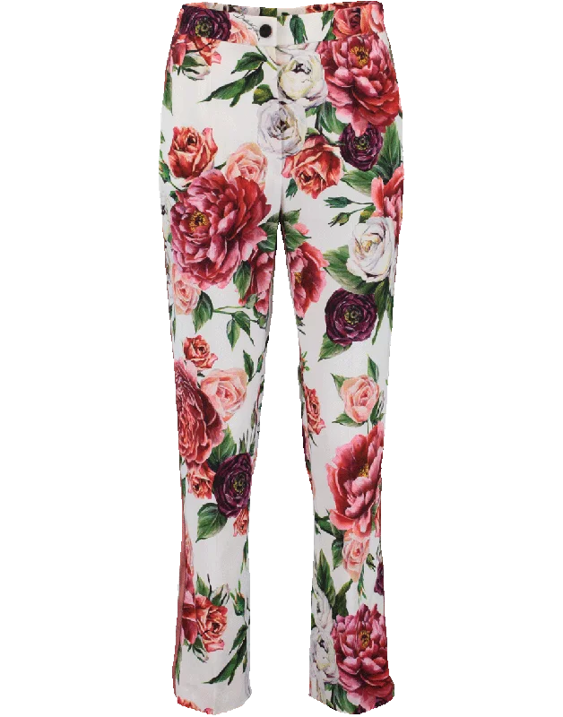 Plaid wide leg jeans for women in a preppy and trendy stylePrinted Tux Pant