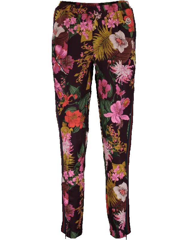 Metallic wide leg pants for women in a shiny and glamorous stylePull On Floral Print Pant Metallic wide leg pants for women in a shiny and glamorous stylePull On Floral Print Pant