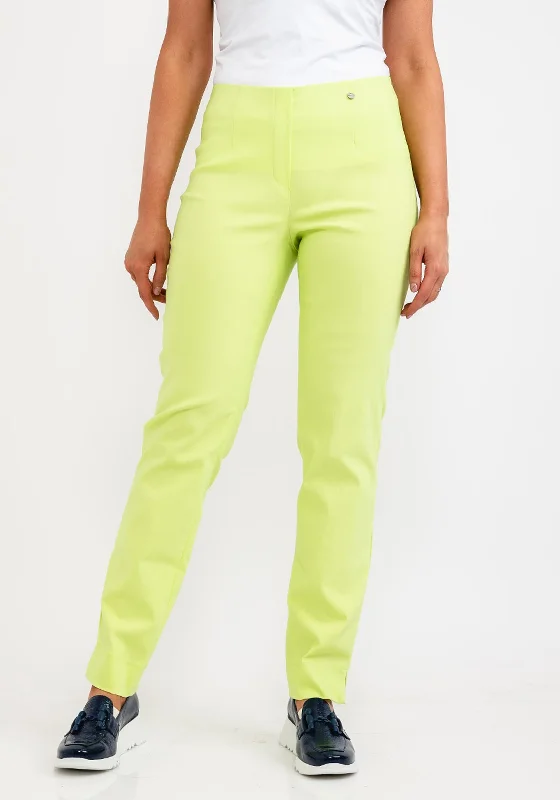Stretch yoga pants for women to exerciseRobell Marie Full Length Slim Leg Trousers, Lime Stretch yoga pants for women to exerciseRobell Marie Full Length Slim Leg Trousers, Lime