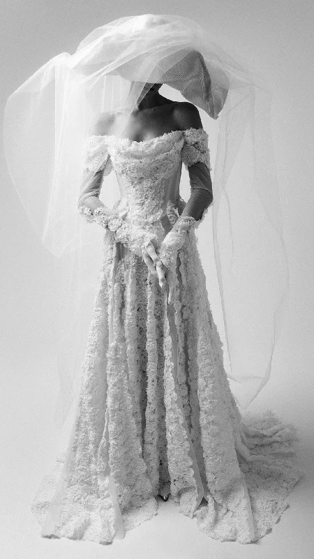 New - age - style wedding dress with unique detailsRose