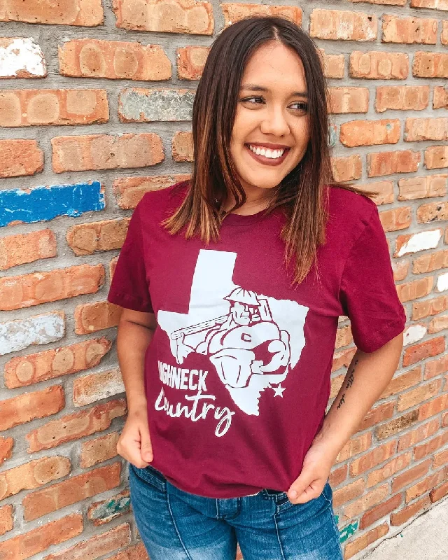 A - line women's T - shirt with a pleated skirtRoughneck Country Tee
