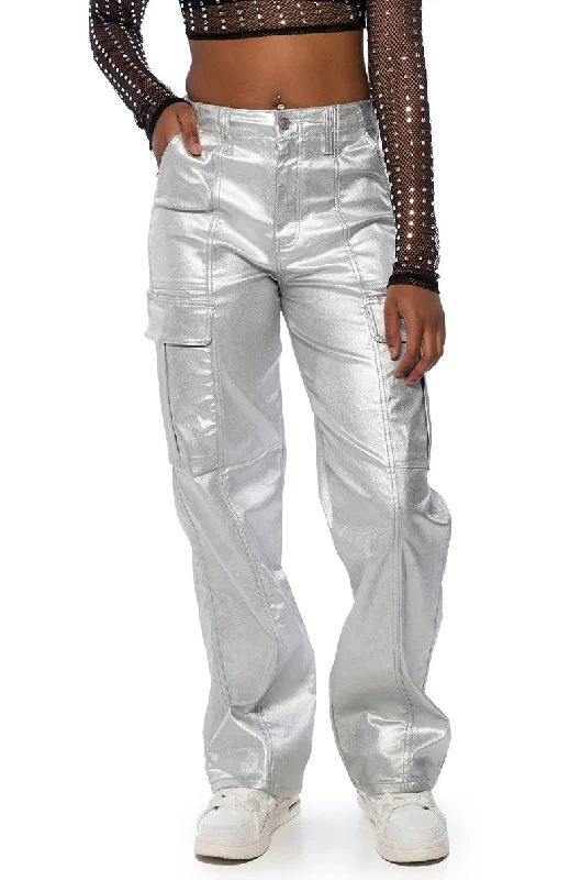 Lightweight wide leg hiking pants for women in outdoor activitiesSPACE CADET WIDE LEG METALLIC PANT Lightweight wide leg hiking pants for women in outdoor activitiesSPACE CADET WIDE LEG METALLIC PANT