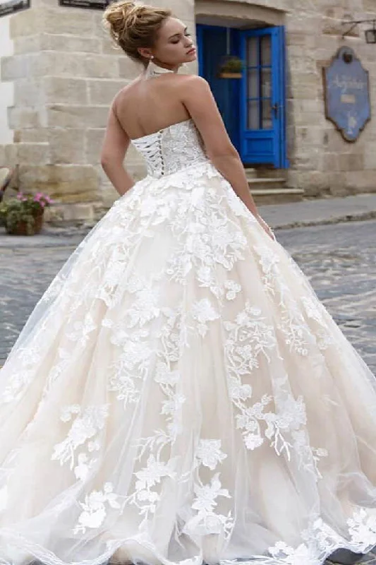 Wedding Dresses with Satin Trimmed Collar and Bow Back and Embroidered Skirt and Sequined Bodice and Belt for a Classic and Glamorous LookLong Lace-Up A-line Strapless Ivory Wedding Dress with Lace Wedding Dresses with Satin Trimmed Collar and Bow Back and Embroidered Skirt and Sequined Bodice and Belt for a Classic and Glamorous LookLong Lace-Up A-line Strapless Ivory Wedding Dress with Lace