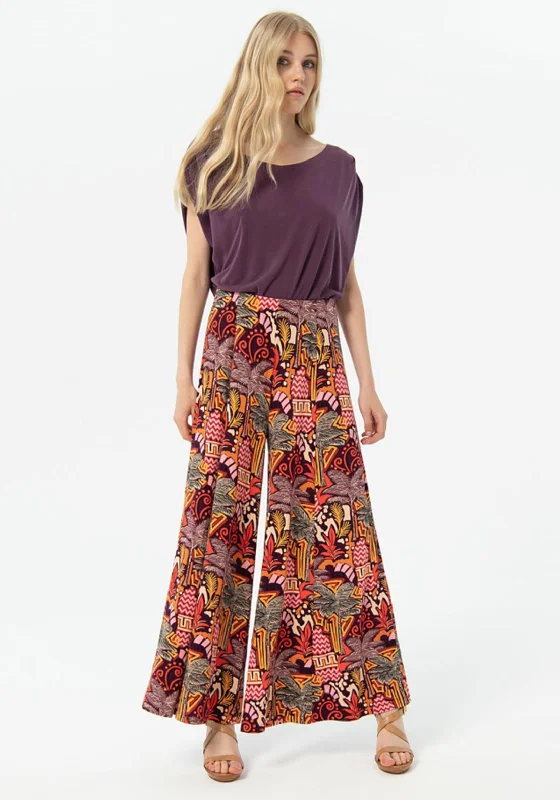 Culottes with side pockets for women in a functional and stylish styleSurkana Aloe Vera Wide Leg Trousers, Multi Culottes with side pockets for women in a functional and stylish styleSurkana Aloe Vera Wide Leg Trousers, Multi