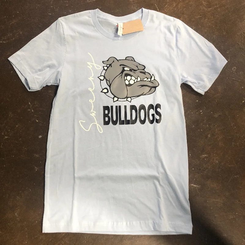 Women's T - shirt with a lace - detailed sleeveSweeny Bulldog Tee