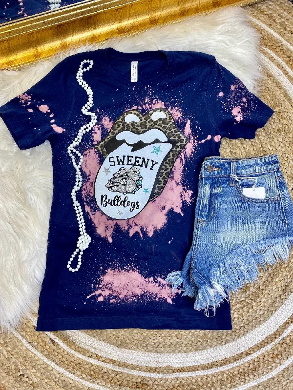 Women's T - shirt with a lace - detailed sleeveSweeny Tour Babe Tee