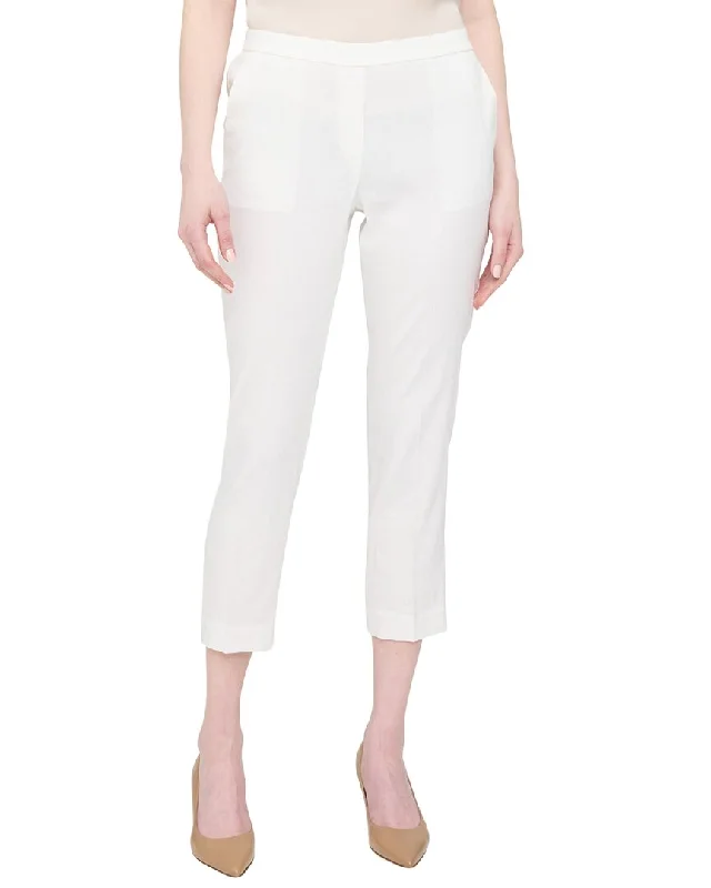 Plaid pants for women in a classic patternTheory Treeca Pull On Pant