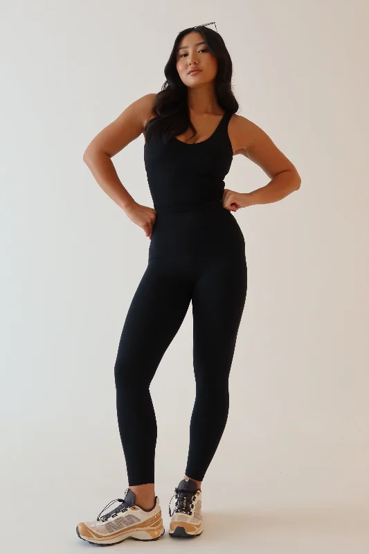 Elastic waistband lounge pants for women at homeVenus V Back Leggings - Black