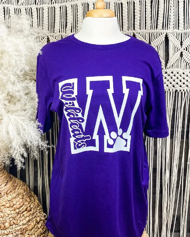 Women's T - shirt with a side slit for added styleWildcats In The W Tee