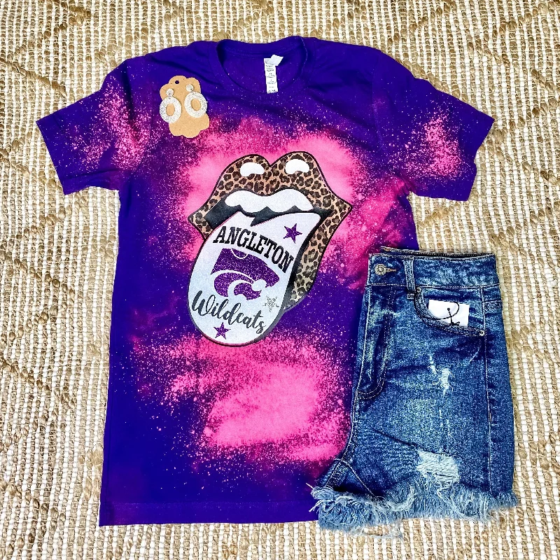 Fitted women's turtleneck T - shirt with a cut - out backWildcats Tour Babe Tee