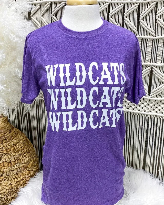 Women's T - shirt with a geometric printWildcats Wildcats Wildcats Tee