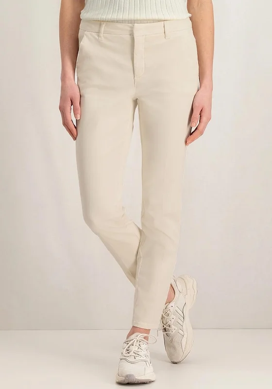 Distressed wide leg jeans for women in a trendy and relaxed styleYAYA Basic Straight Leg Chino Trouser, Off-White