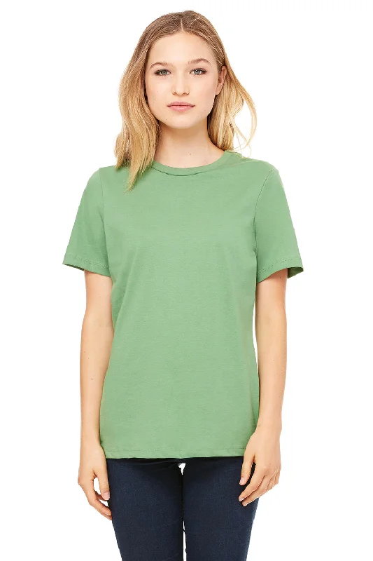 Sleeveless women's athletic T - shirt for workoutsBella + Canvas Womens Relaxed Jersey Short Sleeve Crewneck T-Shirt - Leaf Green