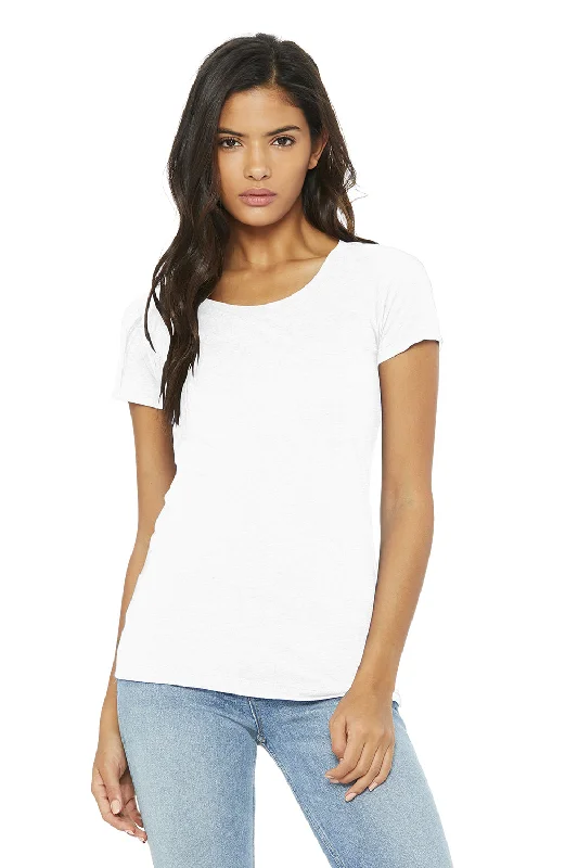 Women's oversized graphic T - shirt with a trendy sloganBella + Canvas Womens Short Sleeve Crewneck T-Shirt - Solid White Women's oversized graphic T - shirt with a trendy sloganBella + Canvas Womens Short Sleeve Crewneck T-Shirt - Solid White