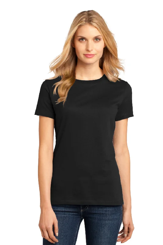 Cable knit women's T - shirt with a shawl collarDistrict Womens Perfect Weight Short Sleeve Crewneck T-Shirt - Jet Black Cable knit women's T - shirt with a shawl collarDistrict Womens Perfect Weight Short Sleeve Crewneck T-Shirt - Jet Black