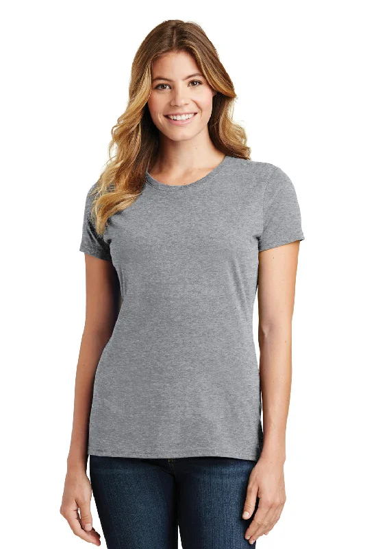 Women's T - shirt with a color - changing effect in different lightsPort & Company Womens Fan Favorite Short Sleeve Crewneck T-Shirt - Heather Grey Women's T - shirt with a color - changing effect in different lightsPort & Company Womens Fan Favorite Short Sleeve Crewneck T-Shirt - Heather Grey