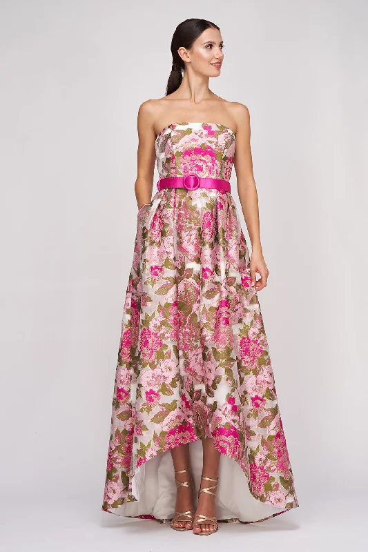 Ombre Dresses with Gradient Colors for Ladies' Stunning Visual AppealBella Hi-Low Gown Ombre Dresses with Gradient Colors for Ladies' Stunning Visual AppealBella Hi-Low Gown