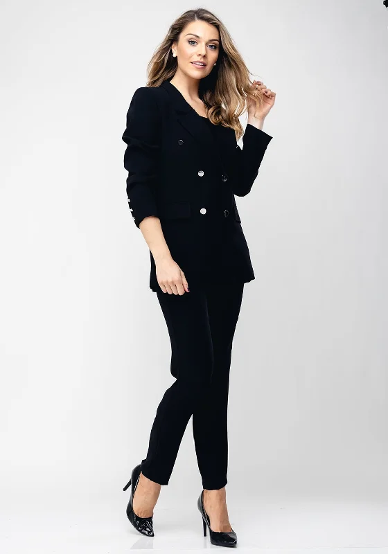 "Hurry! Limited Stock - Get Your Dream Dress with a Special Discount"Ella Boo Double Breasted Trouser Suit, Black