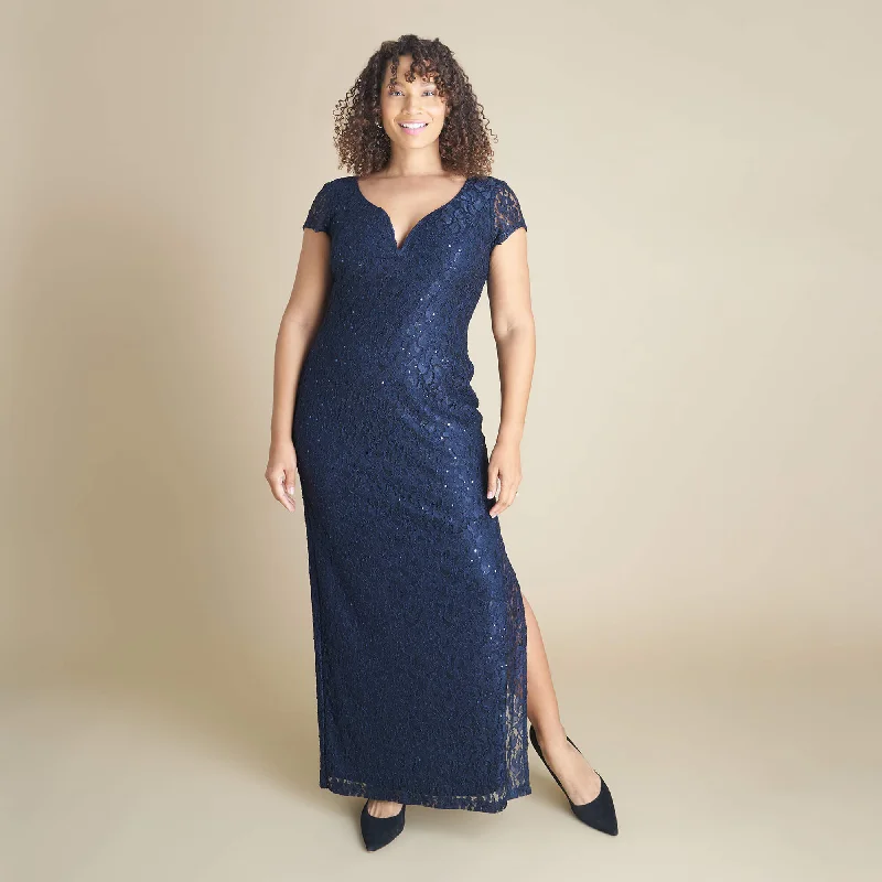 Dresses with Embroidered Paisley Patterns for Ladies' Exotic and Sophisticated LookGrace Navy Sequin Lace Dress Dresses with Embroidered Paisley Patterns for Ladies' Exotic and Sophisticated LookGrace Navy Sequin Lace Dress