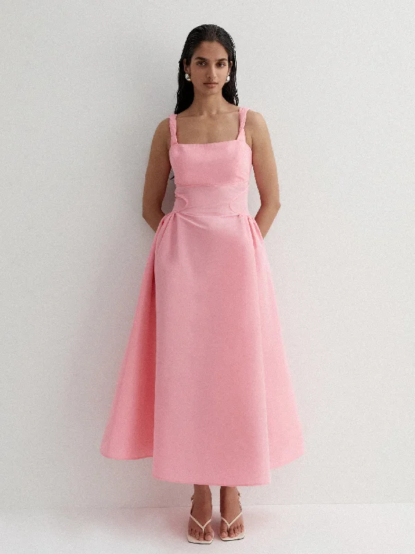 Tube Dresses with Beaded Waistband for Ladies' Simple and Chic StyleJACKIE MIDI DRESS Tube Dresses with Beaded Waistband for Ladies' Simple and Chic StyleJACKIE MIDI DRESS