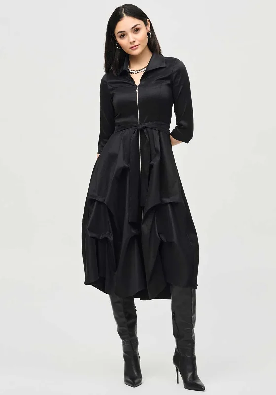 Ombre Dresses with Gradient Colors for Ladies' Stunning Visual AppealJoseph Ribkoff Zip Front Flared Dress, Black Ombre Dresses with Gradient Colors for Ladies' Stunning Visual AppealJoseph Ribkoff Zip Front Flared Dress, Black