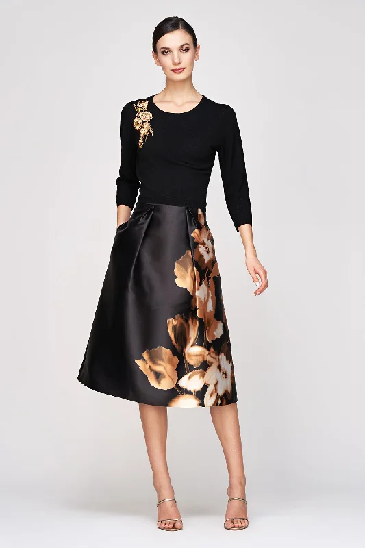 Dresses with Sequined Geometric Shapes for Ladies' Modern and Stylish LookKendall Midi Skirt Dresses with Sequined Geometric Shapes for Ladies' Modern and Stylish LookKendall Midi Skirt