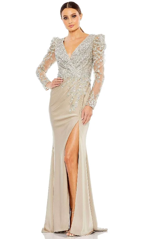 Sleeveless Dresses with Sequined Neckline for Ladies' Glamorous LookMac Duggal 20346 - Sheer Embroidered Evening Dress Sleeveless Dresses with Sequined Neckline for Ladies' Glamorous LookMac Duggal 20346 - Sheer Embroidered Evening Dress