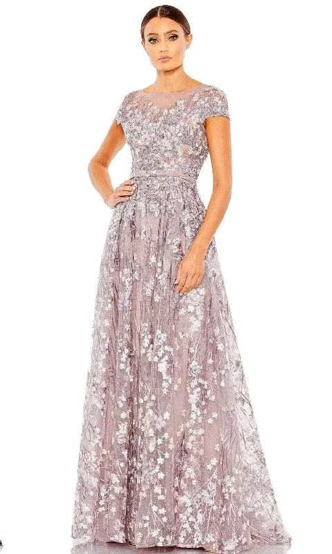"Petite women's dresses with flattering fits"Mac Duggal 20405 - Beaded Lace Evening Mother of the Bride Dress