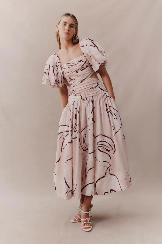 Dresses with Sheer Sleeve and Sequined Cuffs for Ladies' Elegant and Sparkly LookMarianne Ruched Midi Dress Dresses with Sheer Sleeve and Sequined Cuffs for Ladies' Elegant and Sparkly LookMarianne Ruched Midi Dress