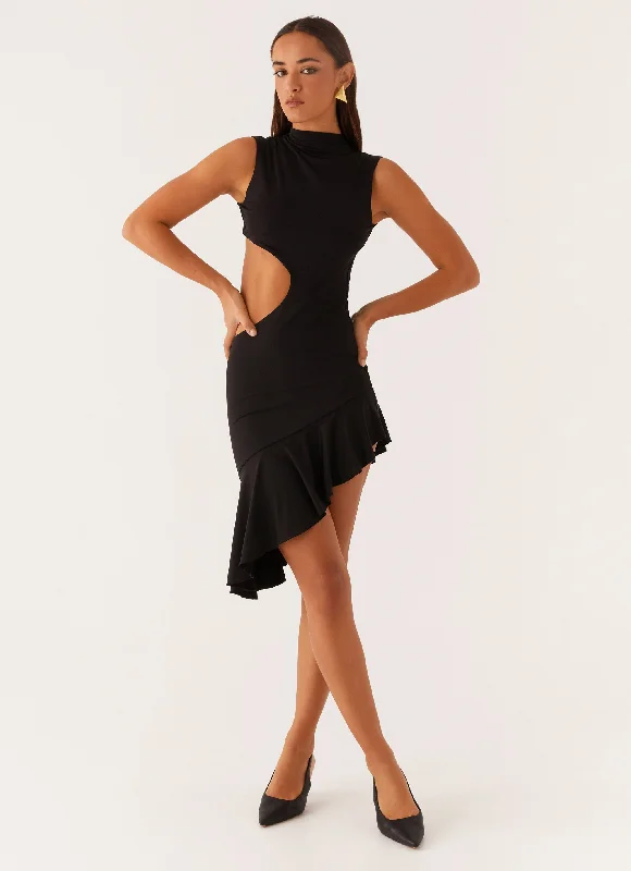 Dresses with Embroidered Floral Patterns and Tassel Hem and Sequined Bodice for Ladies' Bohemian and Glamorous LookNatara Cut Out Midi Dress - Black Dresses with Embroidered Floral Patterns and Tassel Hem and Sequined Bodice for Ladies' Bohemian and Glamorous LookNatara Cut Out Midi Dress - Black