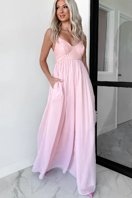 Dresses with Bell Sleeves for Ladies' Playful and Feminine LookShades Of Lovely Contrast Top Wide Leg Jumpsuit (Pink) Dresses with Bell Sleeves for Ladies' Playful and Feminine LookShades Of Lovely Contrast Top Wide Leg Jumpsuit (Pink)
