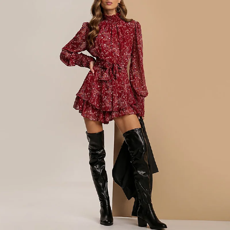 clubbing mini dressesEyan Printed Tie Dress