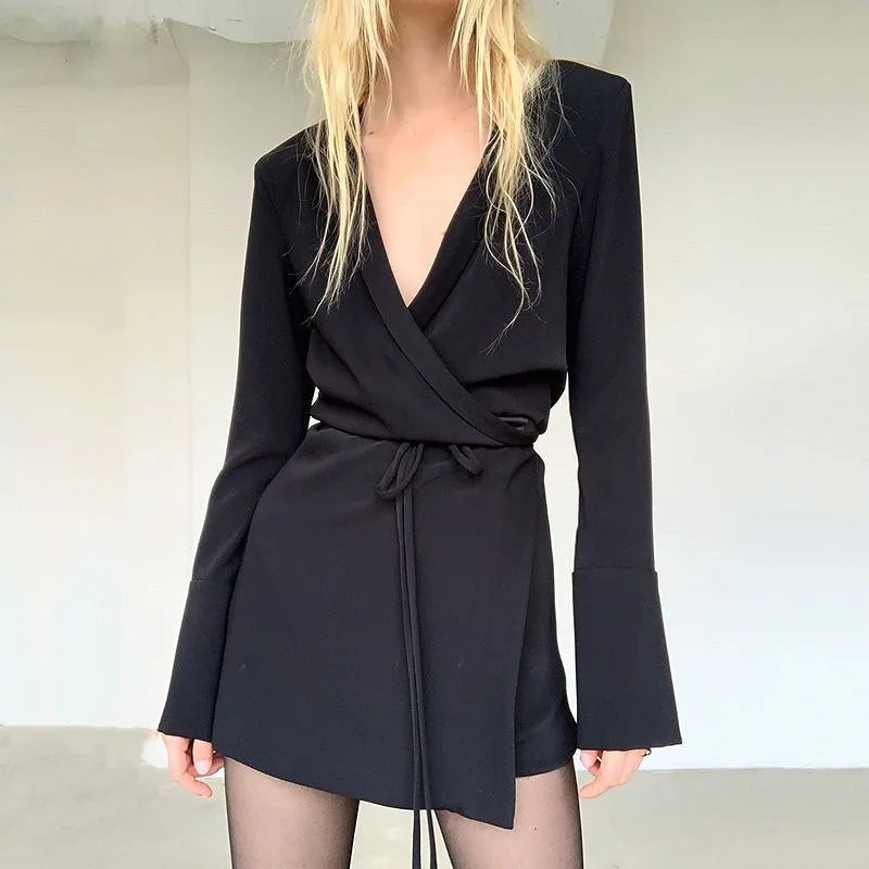 Valentine's Day mini dressesBerriesJam - Long Sleeve Party Elegant Mini Dresses with Belt Valentine's Day mini dressesBerriesJam - Long Sleeve Party Elegant Mini Dresses with Belt