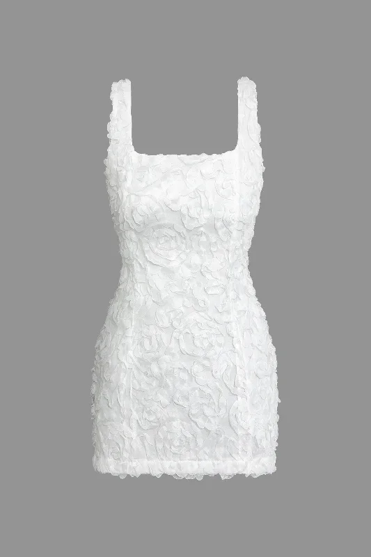 denim mini dressesTextured Lace Up Tank Mini Dress