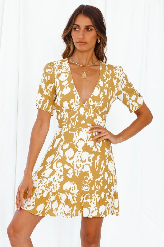 pleated mini dressesNikki Floral Ruffle Dress