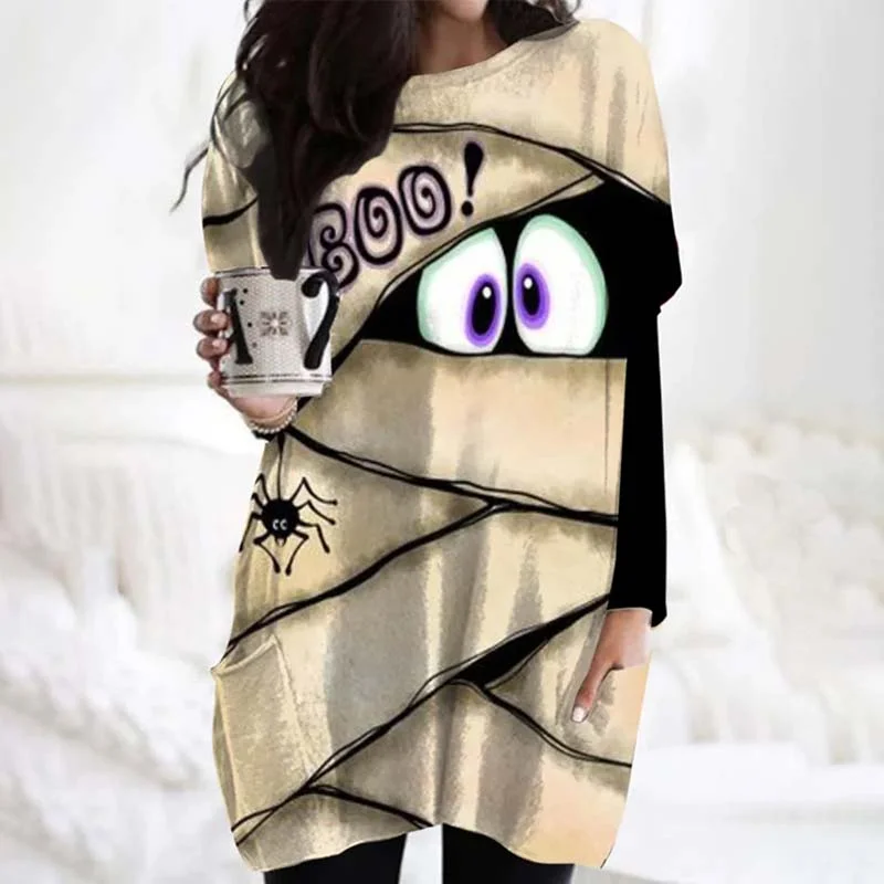 vintage style mini dressesVintage Printed Shirt Dress